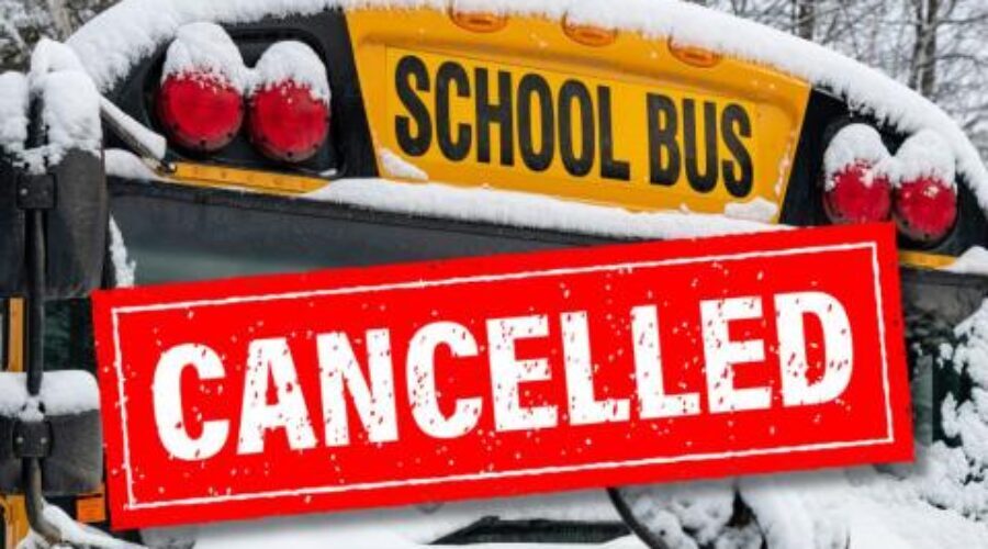 School Bus Cancellations: Thurs Dec 18th 2025