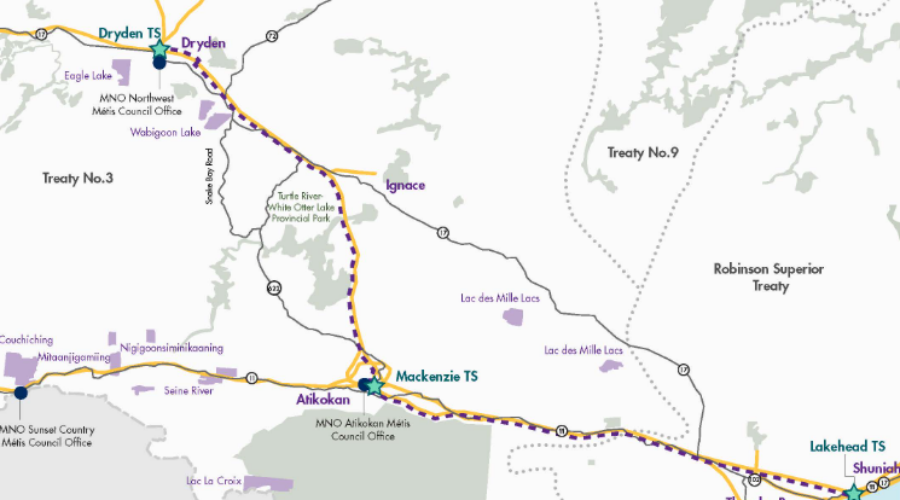 Work continues on new transmission lines in northwestern Ontario